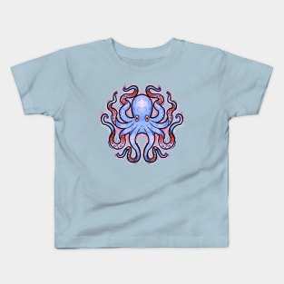 Cute blue octopus Kids T-Shirt